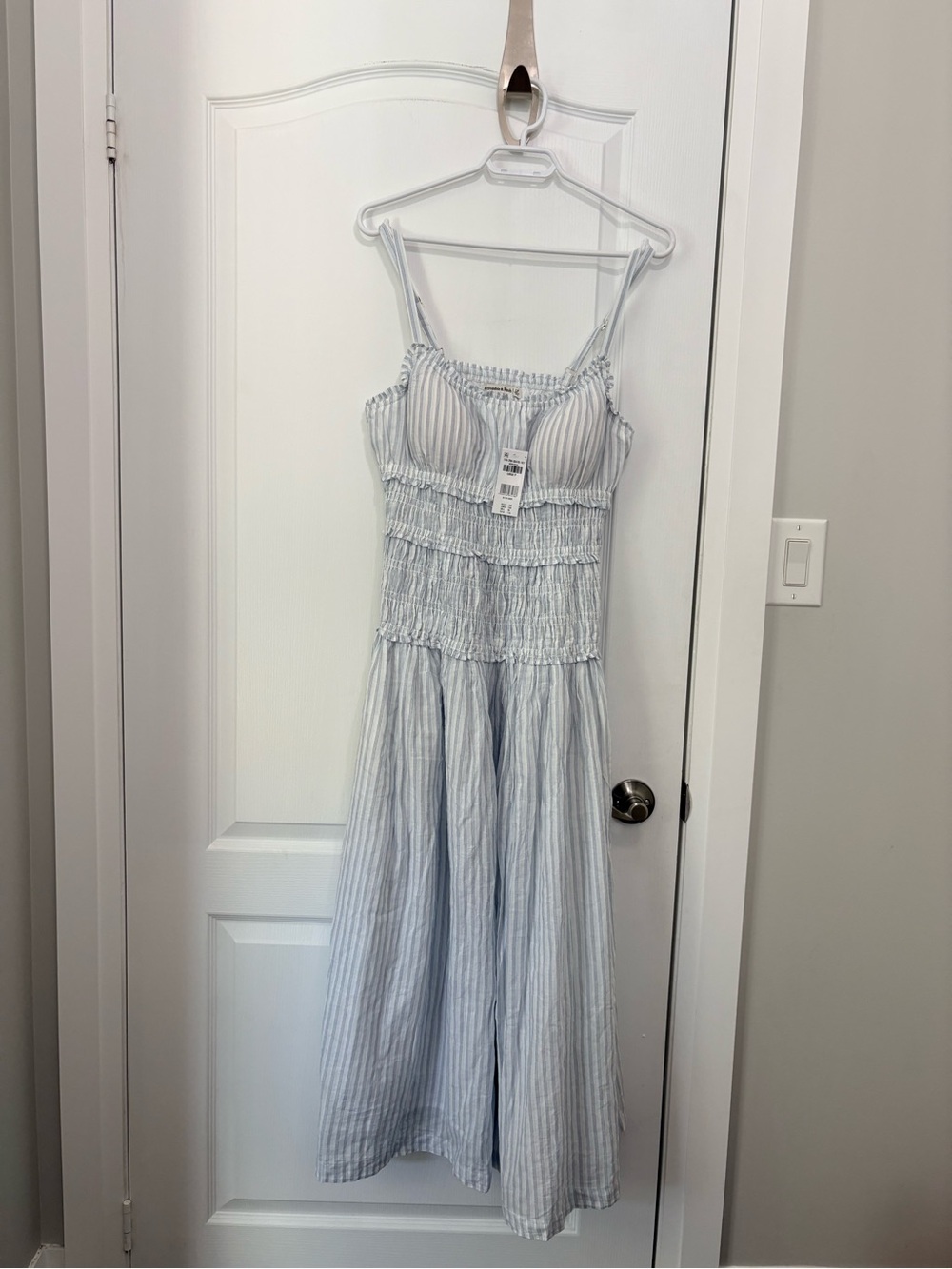 A&F Bra-free Drop Waist Midi Dress-Size L (NWT)